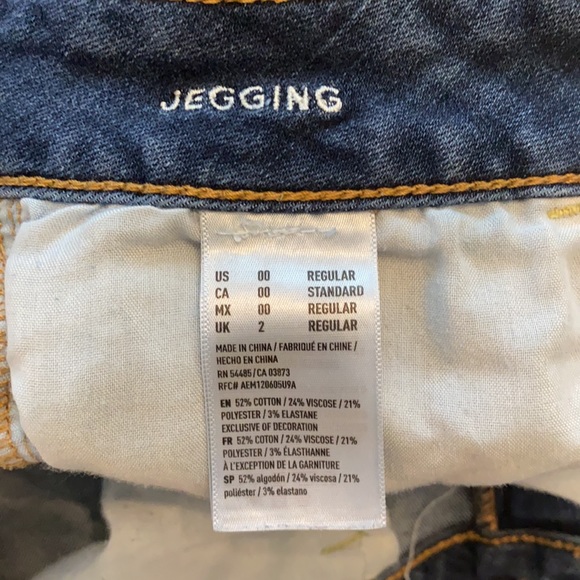 American Eagle Size 00 Super Stretch Jegging Jeans - Picture 6 of 8